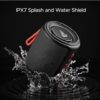 boat stone 352/358 bluetooth speaker with 10w rms stereo sound, ipx7 water resistance, tws feature, up to 12h total playtime, multi compatibility modes and type c charging(raging black)