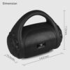 zebronics zeb county 3w wireless bluetooth portable speaker with supporting carry handle, usb, sd card, aux, fm & call function. (black)