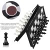 toytastic magnetic educational chess board set with folding chess board 2 plyaers travel toys for kids and adults (10 inch) (black color)