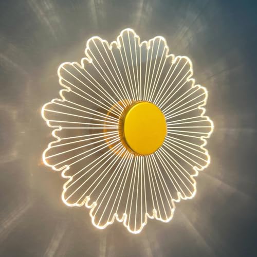 Lamp master Luminous Flower Wall Light | 23cm Acrylic LED lamp master luminous flower wall light | 23cm acrylic led decorative lamp | energy efficient, modern wall decor for living room & bedroom