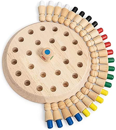 WireScorts Wooden Memory Match Stick Chess Game, BLOWEST wirescorts wooden memory match stick chess game, blowest colorful memory chess, funny block board game, early educational toy, brain training games for kids