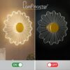 lamp master luminous flower wall light | 23cm acrylic led decorative lamp | energy efficient, modern wall decor for living room & bedroom lamp master luminous flower wall light | 23cm acrylic led decorative lamp | energy efficient, modern wall decor for living room & bedroom