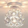 homesake® metal dual ring crystal flush mount ceiling lamp light, for hallway light fixture ceiling flush mount (dual ring white) homesake® metal dual ring crystal flush mount ceiling lamp light, for hallway light fixture ceiling flush mount (dual ring white)