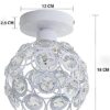 homesake® metal dual ring crystal flush mount ceiling lamp light, for hallway light fixture ceiling flush mount (dual ring white) homesake® metal dual ring crystal flush mount ceiling lamp light, for hallway light fixture ceiling flush mount (dual ring white)