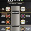 whirlpool 270 l (gross capacity 300l) frost free triple door refrigerator (fp 313d protton roy alpha steel (z)