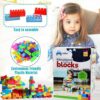 funblast diy plastic building blocks for kids building blocks toy for kids puzzle games for kid, toys for children educational & learning toy for kid, girls & boys (250+ blocks with 38 wheels)