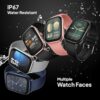 fire boltt ninja call pro max smart watch 2.01 inch display, bluetooth calling, 120+ sports modes, health suite, voice assistance (black)